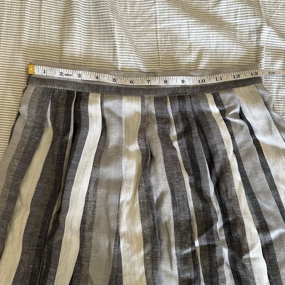 Vintage striped pleated midi skirt - Picture 8 of 9